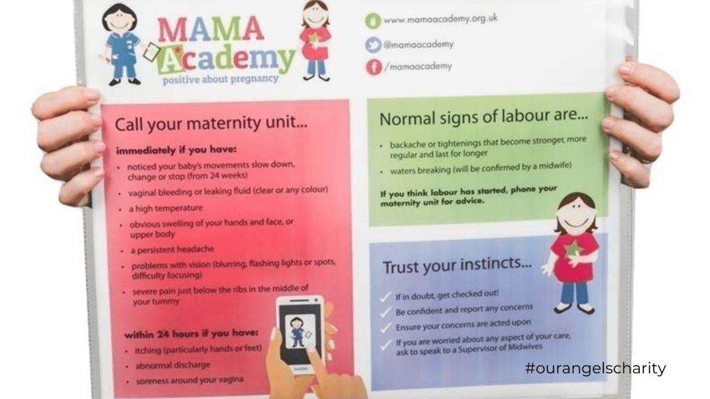 Our Angels fund Mama Academy Wallets for Harrogate Hospital Antenatal Unit